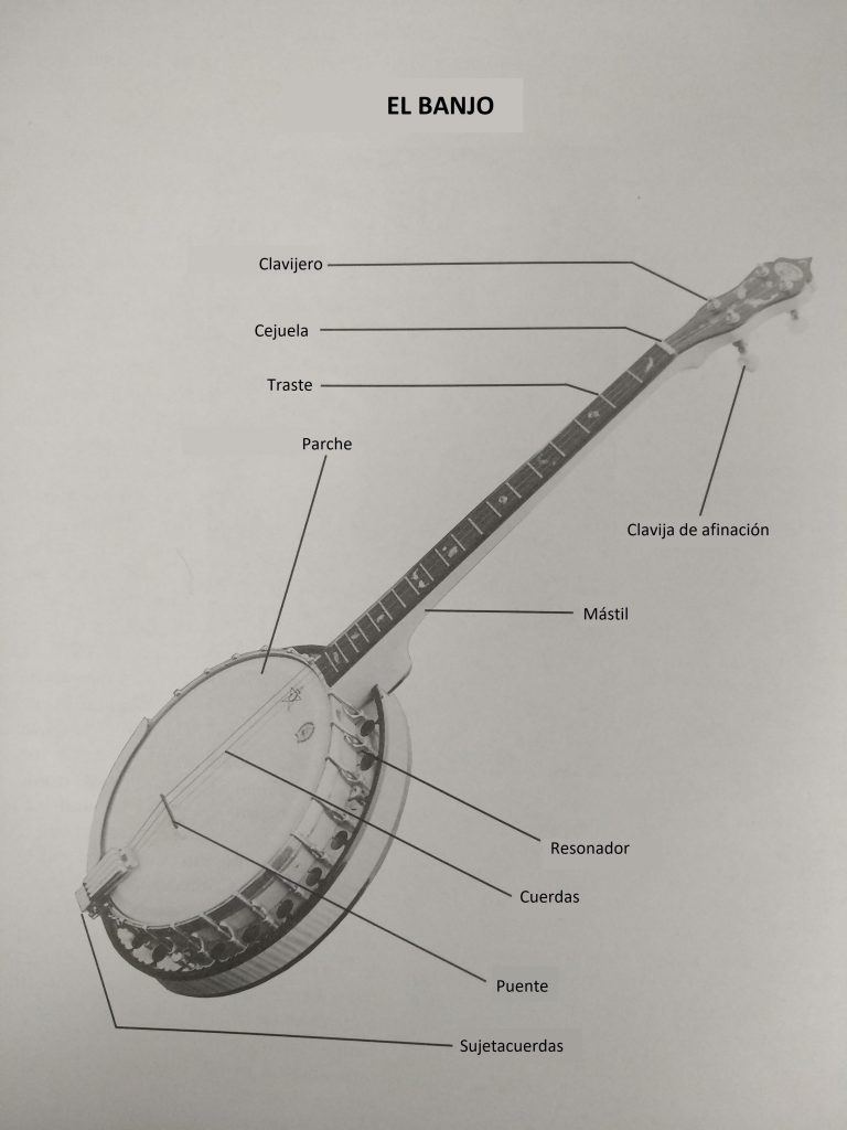Las partes del Banjo Banjo fácil